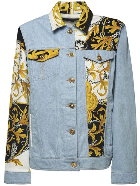 il papa veste versace|versace denim jacket.